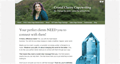 Desktop Screenshot of crystalclaritycopywriting.com